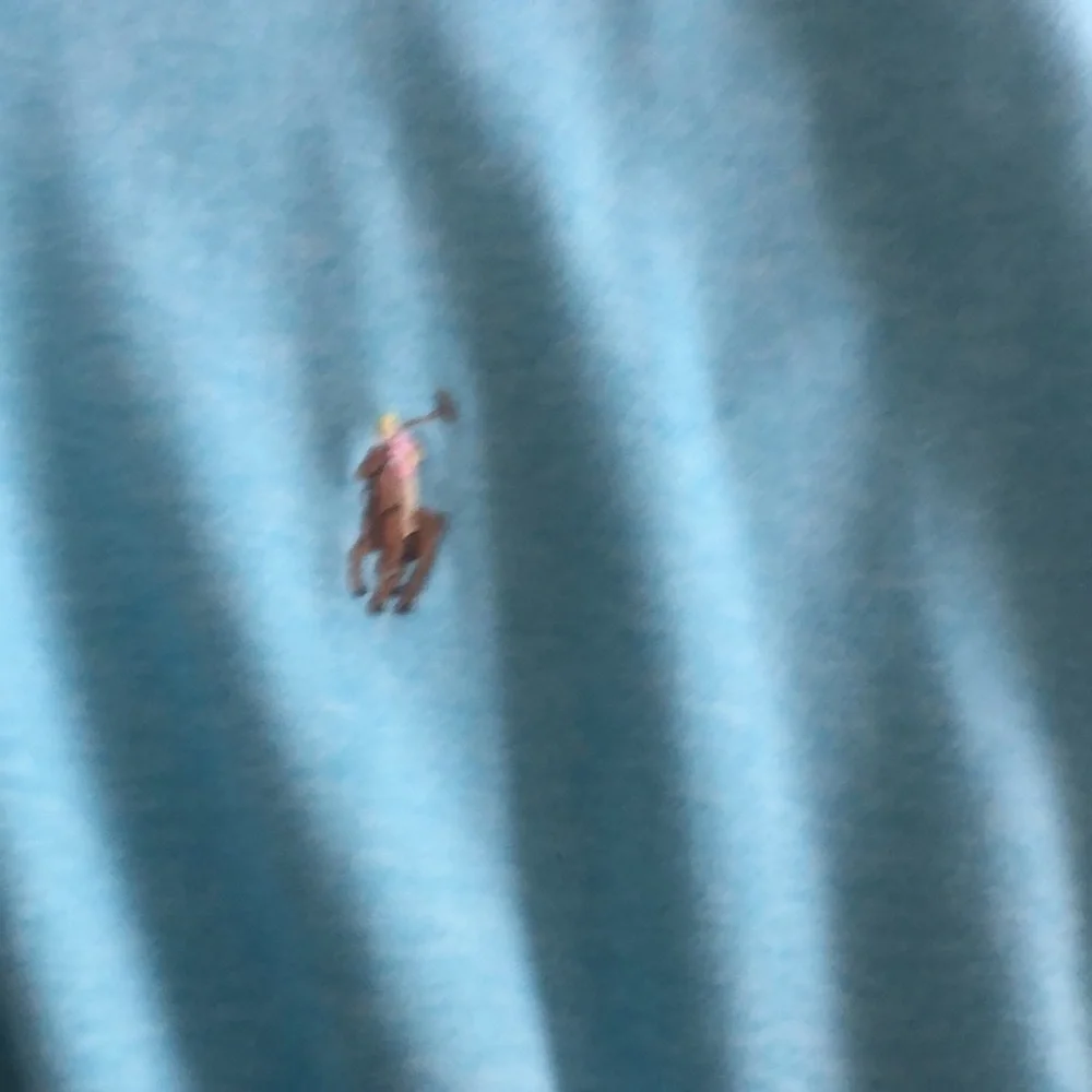 Ralph Lauren Bright Blue Polo Tee with Navy Label